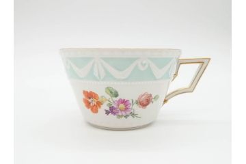 ベルリン　KPM(ベルリン王立磁器製陶所)　KURLAND　クアランド　クラシックな雰囲気溢れるティーカップ&ソーサー3客セット(ケーピーエムベルリン、C&S、王笏、洋食器)(R-070196)