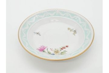 ベルリン　KPM(ベルリン王立磁器製陶所)　KURLAND　クアランド　クラシックな雰囲気溢れるティーカップ&ソーサー3客セット(ケーピーエムベルリン、C&S、王笏、洋食器)(R-070196)