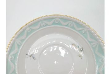 ベルリン　KPM(ベルリン王立磁器製陶所)　KURLAND　クアランド　クラシックな雰囲気溢れるティーカップ&ソーサー3客セット(ケーピーエムベルリン、C&S、王笏、洋食器)(R-070196)