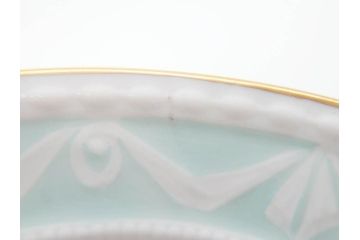 ベルリン　KPM(ベルリン王立磁器製陶所)　KURLAND　クアランド　クラシックな雰囲気溢れるティーカップ&ソーサー3客セット(ケーピーエムベルリン、C&S、王笏、洋食器)(R-070196)