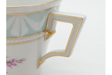 ベルリン　KPM(ベルリン王立磁器製陶所)　KURLAND　クアランド　クラシックな雰囲気溢れるティーカップ&ソーサー3客セット(ケーピーエムベルリン、C&S、王笏、洋食器)(R-070197)