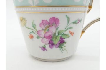 ベルリン　KPM(ベルリン王立磁器製陶所)　KURLAND　クアランド　クラシックな雰囲気溢れるティーカップ&ソーサー3客セット(ケーピーエムベルリン、C&S、王笏、洋食器)(R-070197)