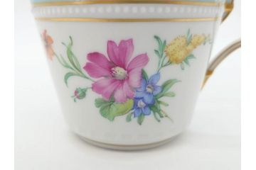 ベルリン　KPM(ベルリン王立磁器製陶所)　KURLAND　クアランド　クラシックな雰囲気溢れるティーカップ&ソーサー3客セット(ケーピーエムベルリン、C&S、王笏、洋食器)(R-070197)