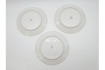 ベルリン　KPM(ベルリン王立磁器製陶所)　KURLAND　クアランド　クラシックな雰囲気が素敵なプレート3枚セット(ケーピーエムベルリン、王笏、皿、洋食器)(R-070199)