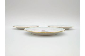 ベルリン　KPM(ベルリン王立磁器製陶所)　KURLAND　クアランド　クラシックな雰囲気が素敵なプレート3枚セット(ケーピーエムベルリン、王笏、皿、洋食器)(R-070199)