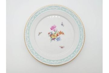 ベルリン　KPM(ベルリン王立磁器製陶所)　KURLAND　クアランド　クラシックな雰囲気が素敵なプレート3枚セット(ケーピーエムベルリン、王笏、皿、洋食器)(R-070199)