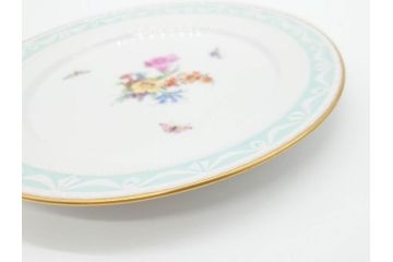 ベルリン　KPM(ベルリン王立磁器製陶所)　KURLAND　クアランド　クラシックな雰囲気が素敵なプレート3枚セット(ケーピーエムベルリン、王笏、皿、洋食器)(R-070199)