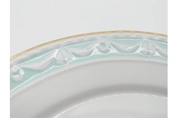 ベルリン　KPM(ベルリン王立磁器製陶所)　KURLAND　クアランド　クラシックな雰囲気が素敵なプレート3枚セット(ケーピーエムベルリン、王笏、皿、洋食器)(R-070199)