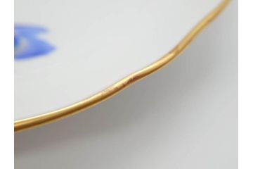 ドイツ　マイセン　Meissen　ベーシックフラワー　二つ花　それぞれ違った花達が食卓のアクセントになるプレート5枚セット(皿、洋食器)(R-070200)