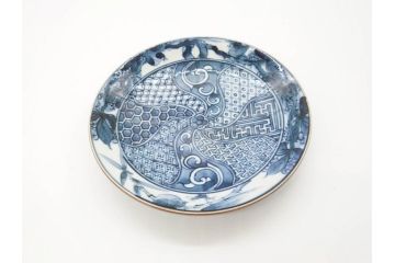 加藤利昌　清水焼　染付　祥瑞文　落ち着いた雰囲気が素敵なコーヒーカップ&ソーサー6客セット(珈琲碗皿、和食器)(R-070212)