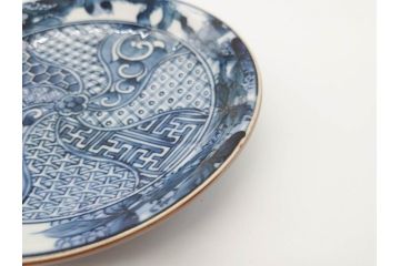 加藤利昌　清水焼　染付　祥瑞文　落ち着いた雰囲気が素敵なコーヒーカップ&ソーサー6客セット(珈琲碗皿、和食器)(R-070212)