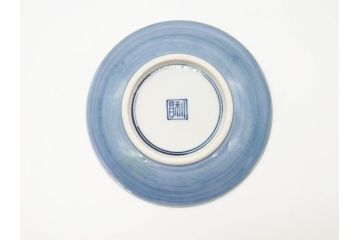 加藤利昌　清水焼　染付　祥瑞文　落ち着いた雰囲気が素敵なコーヒーカップ&ソーサー6客セット(珈琲碗皿、和食器)(R-070212)