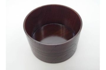 重要無形文化財　人間国宝　川北良造　神代欅(ケヤキ)　美しい杢目が上質な雰囲気を高める茶筒(共箱付き、棗、茶器、茶入れ、茶道具)(R-070215)