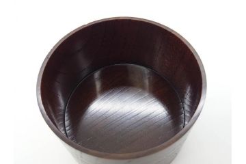 重要無形文化財　人間国宝　川北良造　神代欅(ケヤキ)　美しい杢目が上質な雰囲気を高める茶筒(共箱付き、棗、茶器、茶入れ、茶道具)(R-070215)