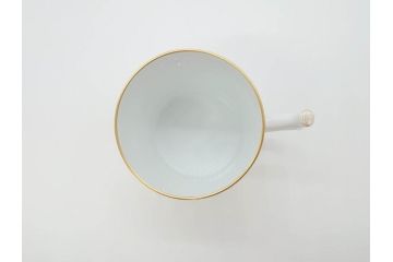大倉陶園(OKURA、OAC)　フクロウ　ゴールドのデザインが優美な印象を与えるマグカップ(洋食器、箱付き、梟、リス)(R-070218)