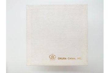 大倉陶園(OKURA、OAC)　色蒔き(クリーム)　シンプルながら上品な雰囲気を醸し出すモーニングカップ&ソーサー(洋食器、C&S、箱付き)(R-070219)