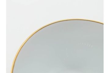 大倉陶園(OKURA、OAC)　色蒔き(レッド)　シンプルながら上品な雰囲気を醸し出すモーニングカップ&ソーサー(洋食器、C&S、箱付き)(R-070221)