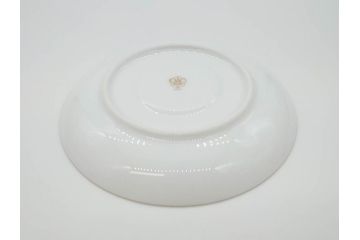 大倉陶園(OKURA、OAC)　色蒔き(マロン)　シンプルながら上品な雰囲気を醸し出すモーニングカップ&ソーサー(洋食器、C&S、箱付き、マローネ、マルーン)(R-070222)