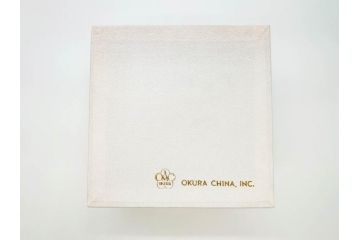 大倉陶園(OKURA、OAC)　色蒔き(マロン)　シンプルながら上品な雰囲気を醸し出すモーニングカップ&ソーサー(洋食器、C&S、箱付き、マローネ、マルーン)(R-070222)