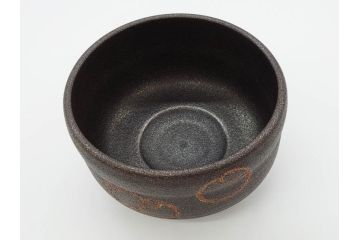 人間国宝　川北良造　銀沃懸地　上質な和の雰囲気を高める茶碗(共箱付き、抹茶碗、茶道具、茶器、和食器)(R-070228)
