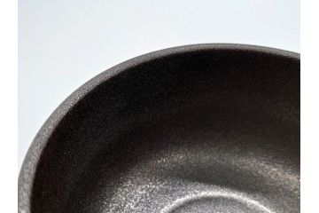 人間国宝　川北良造　銀沃懸地　上質な和の雰囲気を高める茶碗(共箱付き、抹茶碗、茶道具、茶器、和食器)(R-070228)
