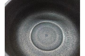 人間国宝　川北良造　銀沃懸地　上質な和の雰囲気を高める茶碗(共箱付き、抹茶碗、茶道具、茶器、和食器)(R-070228)
