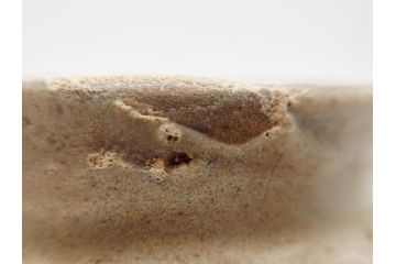 時代物　高麗　時を経た風合いが味わい深い蕎麦茶碗(そば、茶道具、茶器、和食器、共箱付き)(R-070229)