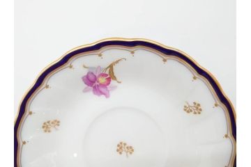 大倉陶園(OKURA、OAC)　カトレア　気品が感じられるティーカップ&ソーサー6客セット(洋食器、洋蘭、オーキッド)(R-070230)