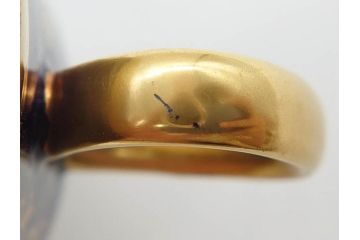 東ドイツ　リヒテ社　Lichte Echt Kobalt　金彩　コバルト　落ち着いた紺色に金の装飾が美しいカップ&ソーサー6客セット(洋食器、C&S)(R-070231)