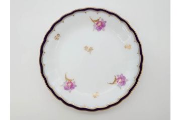 大倉陶園(OKURA、OAC)　カトレア　可愛らしいお花が魅力的なプレート6枚セット(洋食器、皿、洋蘭、オーキッド)(R-070233)