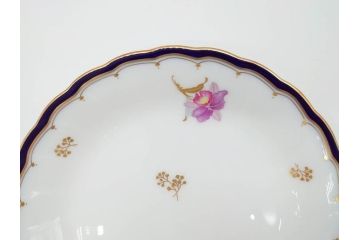 大倉陶園(OKURA、OAC)　カトレア　可愛らしいお花が魅力的なプレート6枚セット(洋食器、皿、洋蘭、オーキッド)(R-070233)