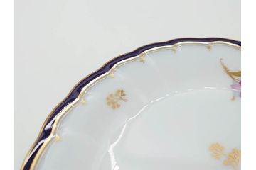大倉陶園(OKURA、OAC)　カトレア　可愛らしいお花が魅力的なプレート6枚セット(洋食器、皿、洋蘭、オーキッド)(R-070233)