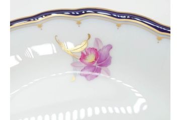 大倉陶園(OKURA、OAC)　カトレア　可愛らしいお花が魅力的なプレート6枚セット(洋食器、皿、洋蘭、オーキッド)(R-070233)