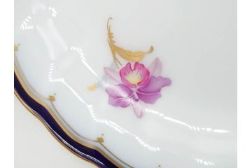大倉陶園(OKURA、OAC)　カトレア　可愛らしいお花が魅力的なプレート6枚セット(洋食器、皿、洋蘭、オーキッド)(R-070233)