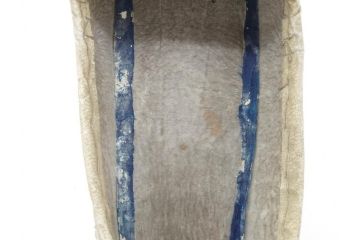 明治期　金襴製　履き物　沓(靴、くつ、仏教、僧侶、装東)(R-070235)