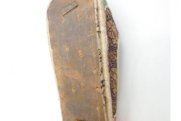 明治期　金襴製　履き物　沓(靴、くつ、仏教、僧侶、装東)(R-070235)