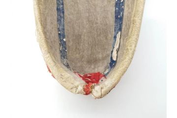 明治期　金襴製　履き物　沓(靴、くつ、仏教、僧侶、装東)(R-070235)