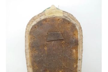 明治期　金襴製　履き物　沓(靴、くつ、仏教、僧侶、装東)(R-070235)