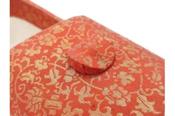 金襴張り　挿鞋(束帯、木製、履物、靴、くつ、クツ、法要、葬儀、仏具、僧侶、法衣、装束、神主)(R-070236)