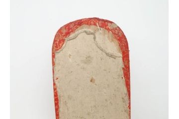 金襴張り　挿鞋(束帯、木製、履物、靴、くつ、クツ、法要、葬儀、仏具、僧侶、法衣、装束、神主)(R-070236)