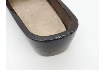 古い浅沓(束帯、木製、履物、靴、くつ、クツ、法要、葬儀、仏具、僧侶、法衣、装束、神主、衣冠、直衣、狩衣)(R-070237)
