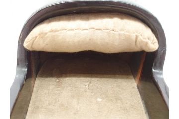 古い浅沓(束帯、木製、履物、靴、くつ、クツ、法要、葬儀、仏具、僧侶、法衣、装束、神主、衣冠、直衣、狩衣)(R-070237)