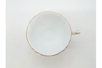 大倉陶園(OAC)　OKURA CHINA　フラワー　華やかな花のデザインが気分を上げてくれるティーカップ&ソーサー3客セット(箱付き、洋食器)(R-070260)