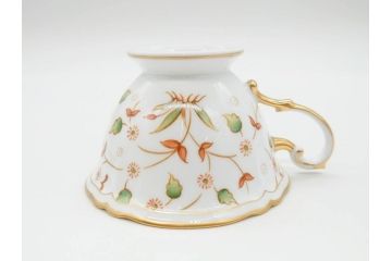 大倉陶園(OAC)　OKURA CHINA　フラワー　華やかな花のデザインが気分を上げてくれるティーカップ&ソーサー3客セット(箱付き、洋食器)(R-070260)