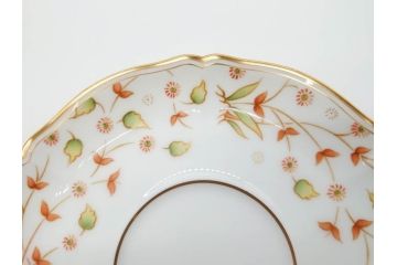 大倉陶園(OAC)　OKURA CHINA　フラワー　華やかな花のデザインが気分を上げてくれるティーカップ&ソーサー3客セット(箱付き、洋食器)(R-070260)