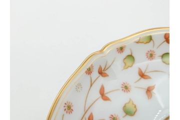 大倉陶園(OAC)　OKURA CHINA　フラワー　華やかな花のデザインが気分を上げてくれるティーカップ&ソーサー3客セット(箱付き、洋食器)(R-070260)