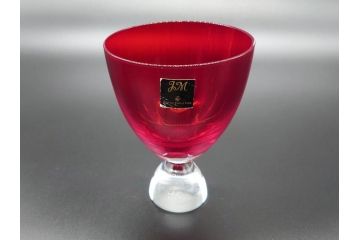 イギリス　ROYAL DOULTON(ロイヤルドルトン)　ジュリアン・マクドナルド(JM)　鮮やかな赤色が目を惹くイグナイトタンブラー5客セット(グラス、洋食器)(R-070261)
