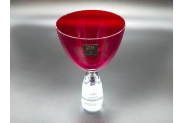 イギリス　ROYAL DOULTON(ロイヤルドルトン)　ジュリアン・マクドナルド(JM)　鮮やかな赤色が美しいイグナイトタンブラー3客セット(グラス、洋食器)(R-070262)