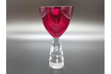 イギリス　ROYAL DOULTON(ロイヤルドルトン)　ジュリアン・マクドナルド(JM)　鮮やかな赤色が美しいイグナイトタンブラー3客セット(グラス、洋食器)(R-070262)