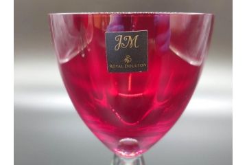 イギリス　ROYAL DOULTON(ロイヤルドルトン)　ジュリアン・マクドナルド(JM)　鮮やかな赤色が美しいイグナイトタンブラー3客セット(グラス、洋食器)(R-070262)